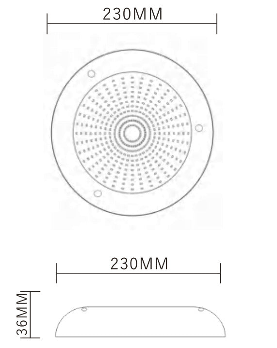 Luminario LED Sumergible para Alberca – 18W- (Corriente Directa/Alterna)