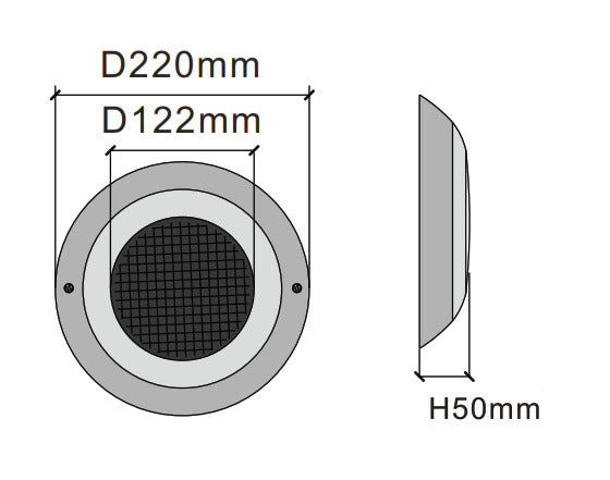 Luminario LED Sumergible para Alberca – 18W-(Corriente Alterna)