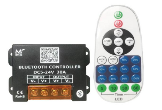 Controlador Bluetooth para Luminario LED 1 Color A 5-12-24 VDC (Corriente Directa)