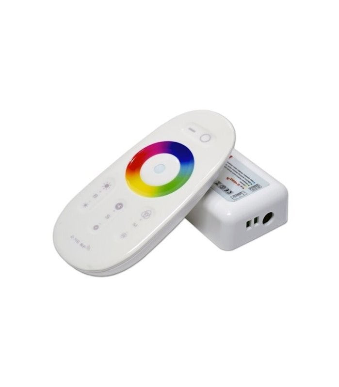 KIT-Controlador y Control Remoto de Radio Frecuencia para luminario LED RGB A 12-24 VDC-(Corriente Directa)