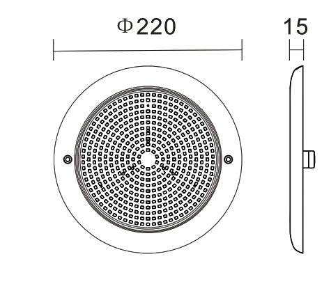 Luminario LED Sumergible para Alberca – 18W-(Corriente Directa)