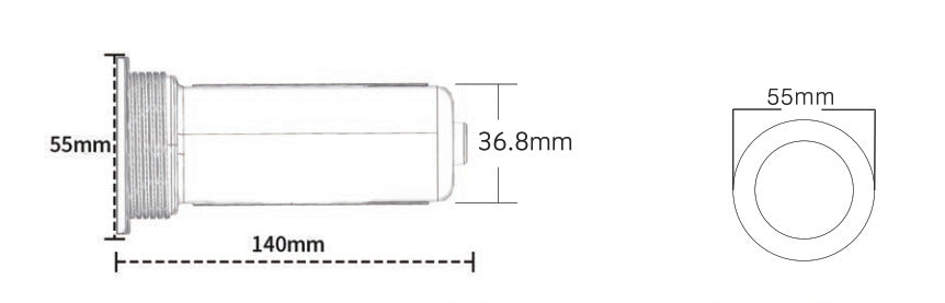 Luminario LED Sumergible para Alberca – 12W-(Corriente Directa/Alterna)